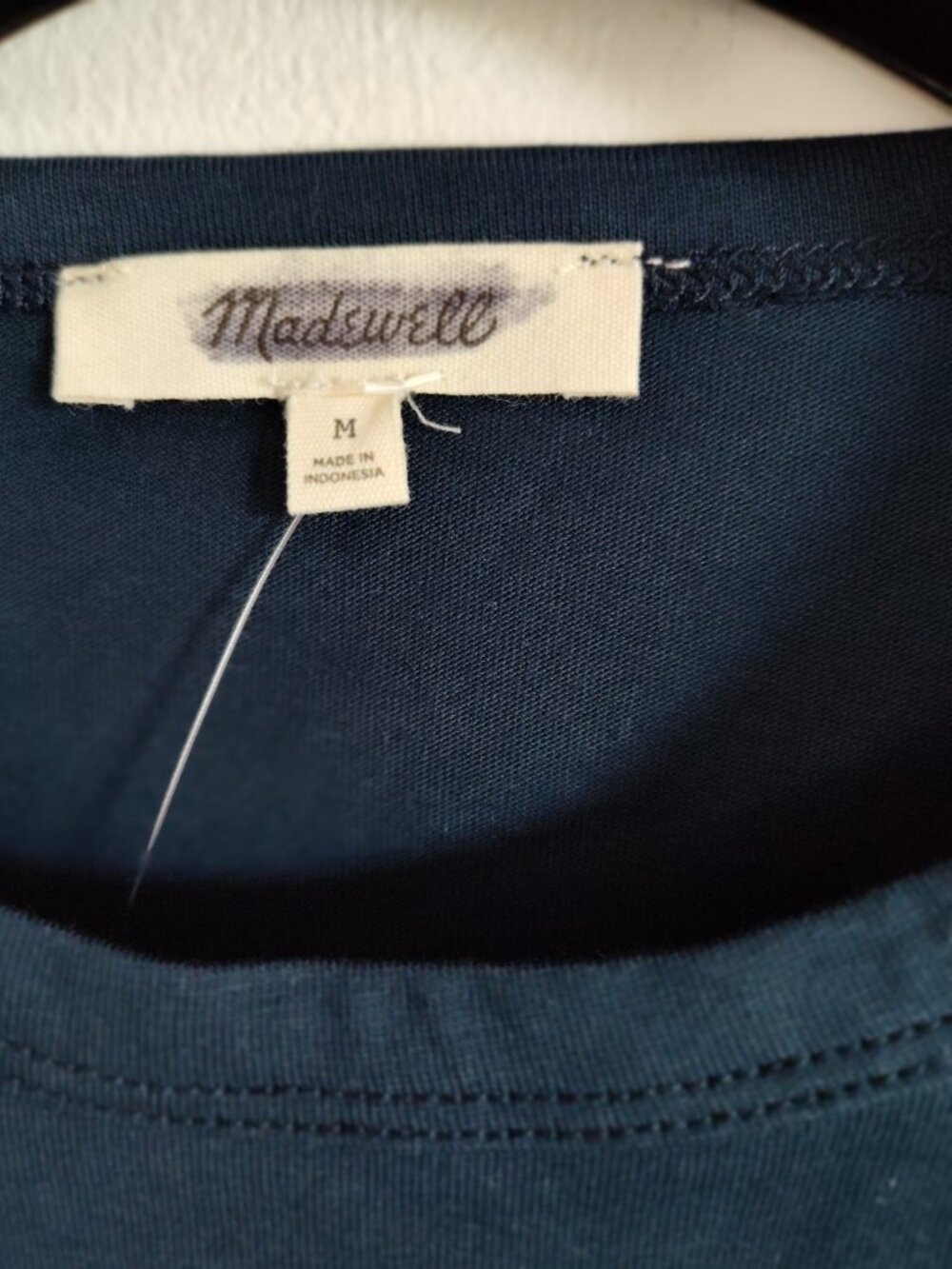 Madewell Asymmetrical Ruched T-Shirt - Picture 3 of 3